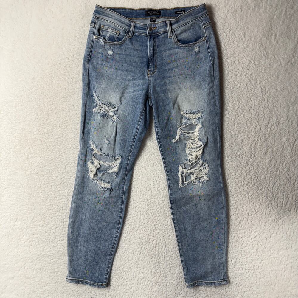 Judy Blue Light Blue Boyfriend Jeans